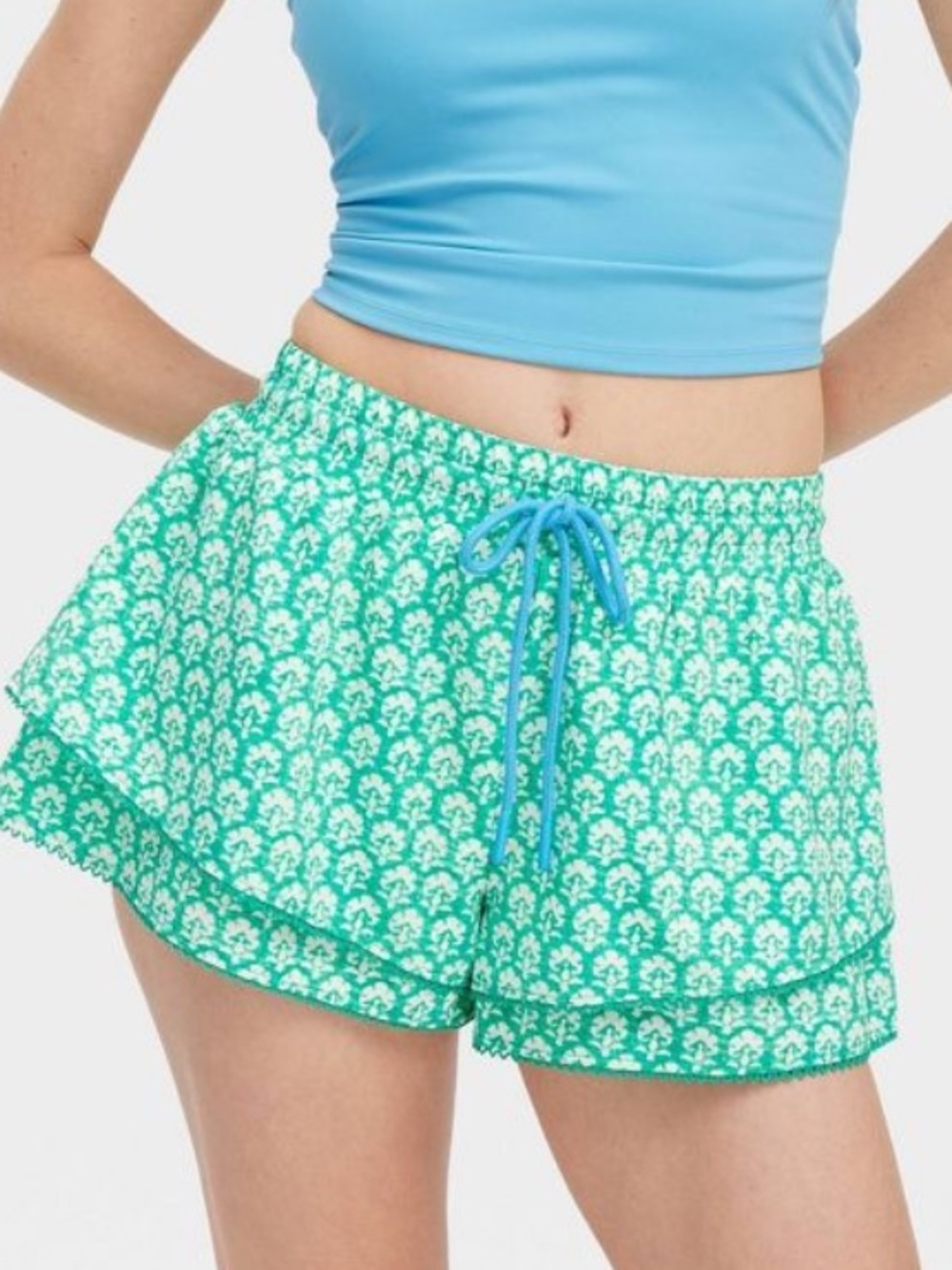 Roller Rabbit Woman's Green Floral Dora Shorts